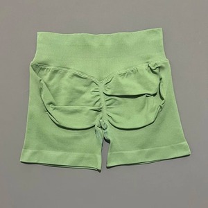 Short de sport pour femme pêche, taille haute et resserrement de la taille, amincissant, course à pied, hanche à séchage rapide, - Product Image 2