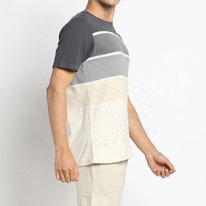 เสื้อยืดผู้ชายไซส์ใหญ่พิเศษผ้าฝ้ายระบายอากาศได้ดีสีดำดีไซน์เรียบสำหรับการพิมพ์-ขายส่งผู้ผลิต - Product Image 4