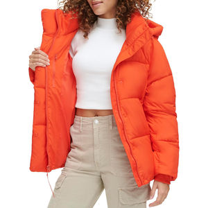 Veste d'hiver matelassée pour femme fabriquée en usine, personnalisable, en nylon et coton, imperméable, de haute qualité, manteau OEM - Product Image 4