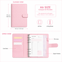 Cuaderno de Planificación Financiera Personalizado A5 de Hojas Sueltas con Tapa Dura de Cuero, Libro de Registro de Trabajo con Múltiples Ranuras, Cuaderno de Contabilidad Transfronterizo