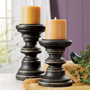 Wooden <b>Tapered</b> Metal High Quality Home Decor Best Selling Premium Polished Brown <b>Candle</b> <b>Holder</b> - Product Image 6