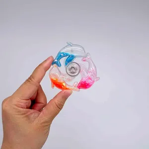 Lấp Lánh long lanh nước cá heo bóp đồ chơi độ tuổi 5-7 năm 6 màu sắc vật liệu PVC căng thẳng cứu trợ công cụ <span class=keywords><strong>Fidget</strong></span> <span class=keywords><strong>Spinner</strong></span> - Product Image 5