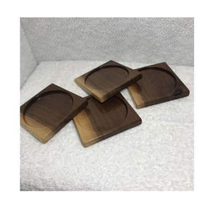 High Quality Wood coaster square and Round Kitchen <b>Dinner</b> Table Ware Use coaster Customized Color Piece - Product Image 5