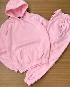 Nuevo diseño 2025, alta calidad, precio al por mayor, chándal para mujer, chándales transpirables de Color liso, forro polar tecnológico de algodón 100% - Product Image 2