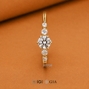 Bague de promesse délicate avec diamant rond de laboratoire, diamant serti dans des griffes, bague de fiançailles pour femme - Product Image 5