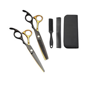 Kit de Tijeras de Barbero Profesionales de Acero Inoxidable de Alta Durabilidad, Fáciles de Usar, con Cuchillas Afiladas de 5.5 Pulgadas y Coloridas - Product Image 5