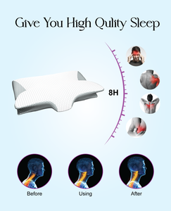 Cao cấp thoải mái Bộ nhớ bọt chỉnh hình gối sang trọng lụa vải bướm gối thiết kế di động sofa sử dụng cổ hỗ trợ giường - Product Image 5