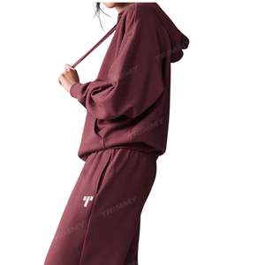 Haute qualité personnalisé femmes pull à capuche couleur unie décontracté hiver Sport Style fait Pakistan polaire col rond court - Product Image 4