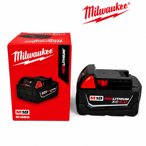 Paquete de Baterías de Litio <span class=keywords><strong>Milwaukee</strong></span> M18B5 <span class=keywords><strong>M18</strong></span> REDLITHIUM XC5.0 de 18 V y 5.0 Ah con Indicador de Energía LED, Batería para Herramientas Eléctricas Inalámbricas - Product Image 6
