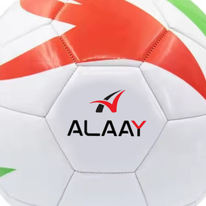 Alaay Ballon de football professionnel avec logo personnalisé, taille en fibre, fabriqué à partir de cuir de qualité. - Product Image 2