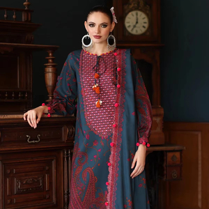 Robe de soirée élégante de haute qualité en dentelle, longueur genou, manches longues, respirante, boutonnée, pour tous les jours et les fêtes, personnalisable - Product Image 1