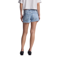 Shorts en jean boyfriend déchirés et délavés vintage taille mi-haute pour femmes, mode décontractée d'été, mini shorts en jean sexy OEM