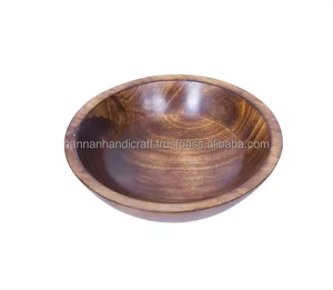 Cuenco decorativo de madera al por mayor, cuenco de madera de acacia, ideal para exhibir frutas, flores, velas y otros usos decorativos - Product Image 4