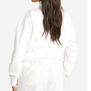 Sudaderas informales de lana de gran tamaño para mujer, sudaderas de manga larga con cuello redondo para gimnasio, ropa de calle, sudaderas con capucha, diseños personalizados - Product Image 5