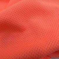 Orange Confortable Oiseaux Oeil Maille Tissu 100% Polyester Tricoté Sécurité T-shirts et Sacs avec Respirant Stretch Design"