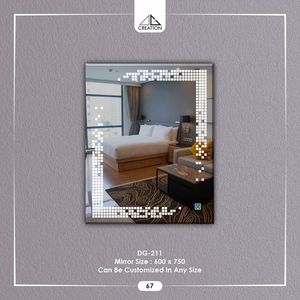 Miroir LED sans cadre pour salle de bain moderne et minimaliste avec réflexion claire pour les espaces intérieurs modernes en provenance d'Inde - Product Image 1