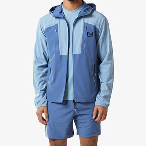 Ensembles de course de jogging à fermeture éclair pour patchs personnalisés ensembles courts coupe-vent imperméables de haute qualité - Product Image 4