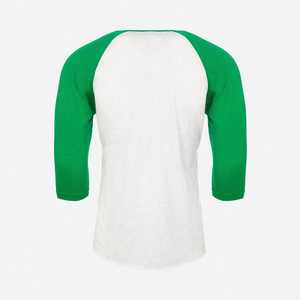 เสื้อสามส่วนแขน3/4สำหรับทุกเพศ, เสื้อสามส่วน Raglan ระบายอากาศได้ดีเสื้อเบสบอล - Product Image 2