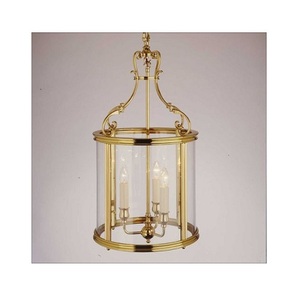 Customized Size and Shape Hanging <b>Lantern</b> with Customized Logo in Brass <b>Gold</b> Color Handmade for Home & Wedding Decor - Product Image 3