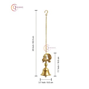 Cloches de porte de Noël dorées faites à la main en métal rustique décoratives suspendues grande finition personnalisée usine vente en gros - Product Image 5