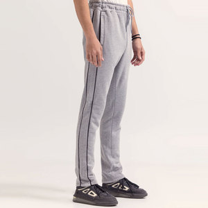 Meilleur prix grande taille hommes pantalons de survêtement taille élastique Joggers pantalons de survêtement décontracté Sport toile pantalon taille haute motif droit - Product Image 2