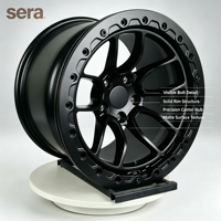 Custom Forged Beadlock Style Alloy Wheels Matte Black Off Road Aluminum Rims Fit Dodge Charger <strong>Hellcat</strong> Multiple Sizes OEM ODM