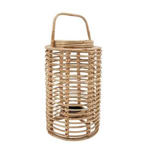 Solid Wood <b>Lantern</b> Glass Windproof Eco Friendly Material <b>Rattan</b> & Jute Lighting Accessories Wholesale Price Home & Hotel - Product Image 2