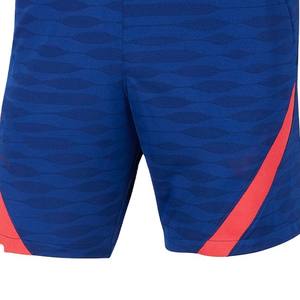 <b>Men's</b> Custom Blue Quick Dry Polyester Athletic Training <b>Shorts</b> Breathable with <b>Red</b> Diagonal Panels Printed - Product Image 6