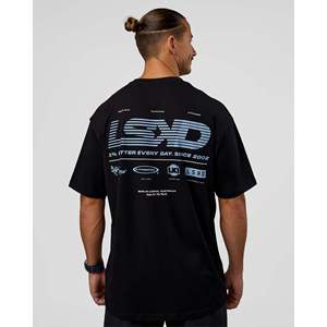 T-shirt surdimensionné en coton épais Archive FLXCotton - Noir Open Air 260GSM imprimé en 3D - Product Image 2