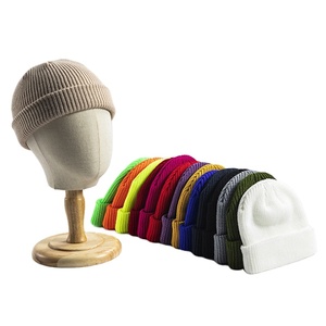 Gorro de punto de gofres multicolor para mujer, gorro térmico cálido para invierno con logotipo personalizado, método de impresión Digital - Product Image 1