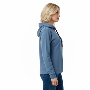 Ensemble de jogging en molleton de coton et polyester pour femmes deux pièces Streetwear pull à capuche et pantalons de survêtement haut court grande taille OEM disponible - Product Image 2