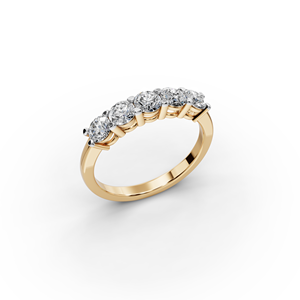 1.00 Ct Five-Stone Lab-Grown Diamond <b>Ring</b> Elegant and Stylish Jewelry <b>for</b> <b>Men</b> and Women - Product Image 1