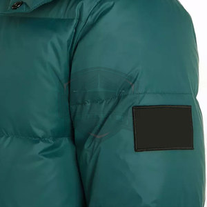 Veste matelassée d'hiver pour homme, col montant, logo personnalisable, grandes tailles, tissu respirant et écologique, vente en gros - Product Image 3
