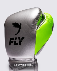 Gants de boxe en cuir gris de qualité supérieure avec fermeture auto-agrippante, antidérapants, à doigts entiers, à lacets, utilisés pour le Muay Thai et les arts martiaux - Product Image 5