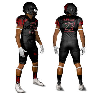 Alta calidad 100% poliéster uniformes de fútbol americano transpirable sublimación camisas conjunto diseño al por mayor fútbol americano - Product Image 4