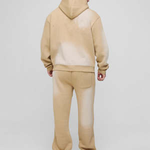 ชุดเซ็ตเสื้อฮู้ดดี้และกางเกงวอร์มสตรีทแวร์ผู้ชายรุ่นใหม่ล่าสุด ผ้าฝ้าย 100% ระบายอากาศได้ดี รับผลิตแบบ OEM - Product Image 4