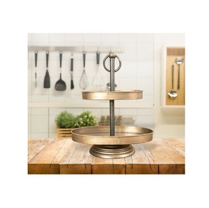Textured Rim Metal Cake Stand for Luxury Wedding Dessert Display Party Table Center Celebration Styling and Event Presentation - Product Image 5