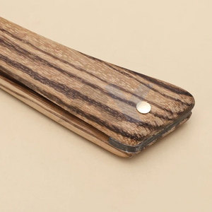 Afeitadora Manual Premium de acero inoxidable, maquinilla de afeitar de borde recto, mango plegable, afeitadora profesional desechable, recortadora de barba - Product Image 4