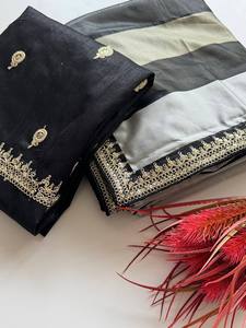 SHIV FASHION Designer Premium Tissus Organza Sarees Broderie de Fil et de Sequins Mode Traditionnelle Indienne et Pakistanaise Mariages et Festivals - Product Image 5