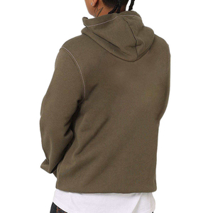 Sudaderas con capucha lisas en blanco de peso pesado con cremallera para hombre, ropa informal recortada, sudaderas con cremallera y hombros caídos, sudaderas de algodón 100% de alta calidad - Product Image 4