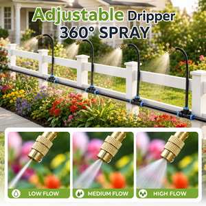 <span class=keywords><strong>Système</strong></span> <span class=keywords><strong>d</strong></span>'irrigation <span class=keywords><strong>automatique</strong></span> de <span class=keywords><strong>jardin</strong></span> avec minuterie, kit de pulvérisation goutte à goutte avec buses de <span class=keywords><strong>jardin</strong></span> de 20/30/40 m pour pelouse, serre, potager surélevé, patio - Product Image 3