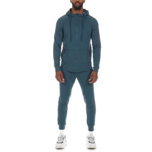 Ensemble de survêtement streetwear personnalisé avec logo sérigraphié et brodé, grande taille, extensible, pour homme, 2 pièces, short et pantalon de jogging - Product Image 5
