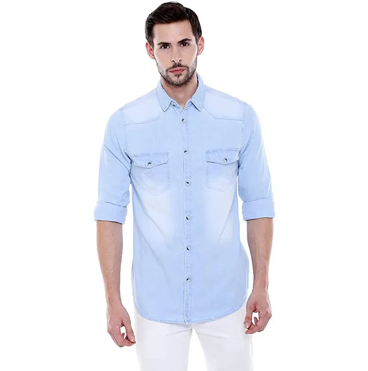 Create your idea Denim Shirt Design Popular your own style Best material affordable price Denim Shirts For Men