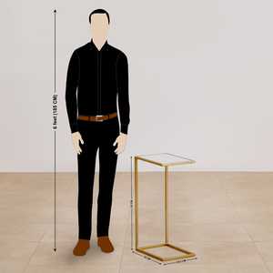 Mesa de mármol con combinación de blanco y oro para la decoración del hogar Aspecto atractivo Nuevo diseño - Product Image 4