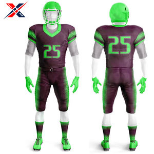 Uniforme de fútbol americano alto transpirable suave al tacto tela cómodo conjunto diseño Pakistán tarifa al por mayor ropa deportiva de equipo - Product Image 3