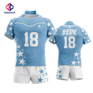 Uniformes de rugby personnalisés de haute qualité à séchage rapide, respirants, imprimés, grande taille, disponibles à la vente - Product Image 2