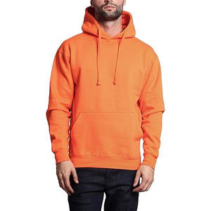 Jersey clásico de color naranja para hombre, sudaderas con capucha de lana con Etiqueta Privada, OEM, ODM, precio de fábrica, MOQ bajo, Sudadera con capucha informal básica, jersey para hombre - Product Image 1