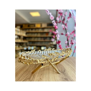 Bandeja para servir desayuno individual con arroz dorado y diseño de múltiples flores Material de leva Contacto con alimentos Seguro TR Origen - Product Image 1