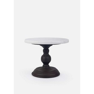 Base en bois pierre décoration maison cadeau rond nourriture gâteau au chocolat Dissert marbre plateau de service à plusieurs niveaux base en pierre noire - Product Image 3