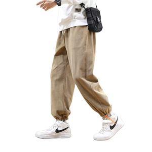 กางเกงวอร์มขาตรงของผู้ชายกางเกงโอเวอร์ไซส์แบบกำหนดเอง2023มีเชือกรูด - Product Image 3